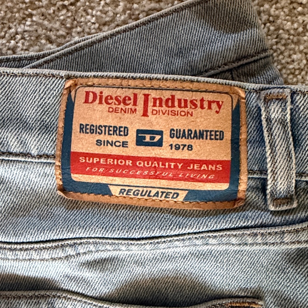 Diesel Light Blue Jean Shorts - Picture 2 of 2